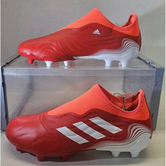 Adidas Men's Red/White/Solar Red COPA SENSE .3 LACELESS FG Soccer  Cleats Sz 7.5 - Picture 1 of 16